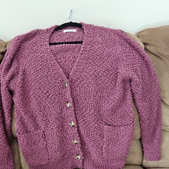 Zenana Outfitters Sweaters - Zenana Outfitters Textured Cardigan -light Purple